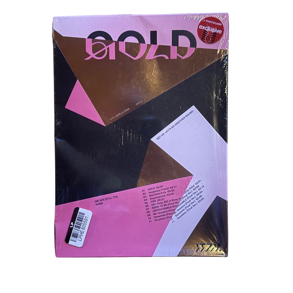 ITZY Gold Mini Album Target Exclusive K-Pop‎ CD with Photocard New Sealed Pink